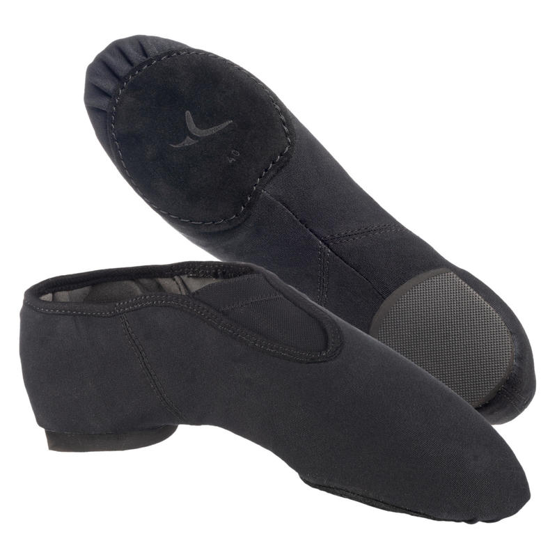 Zapatillas Danza jazz suela partida Niños/Adulto Starever Negro