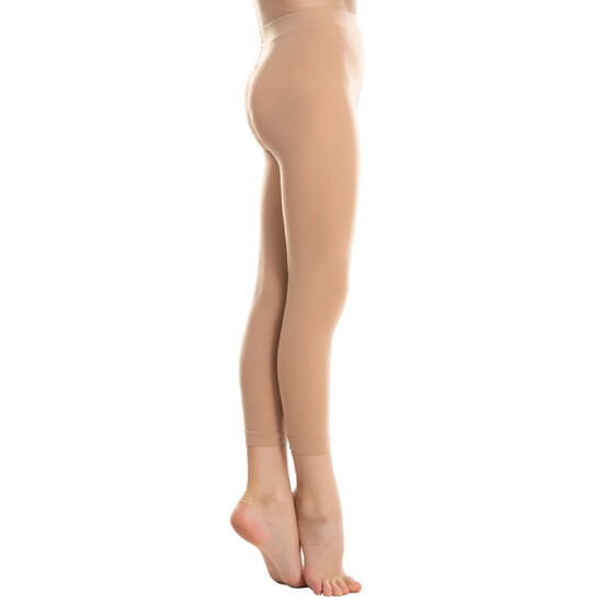 Collants de danse classique et moderne sans pieds chairs fille