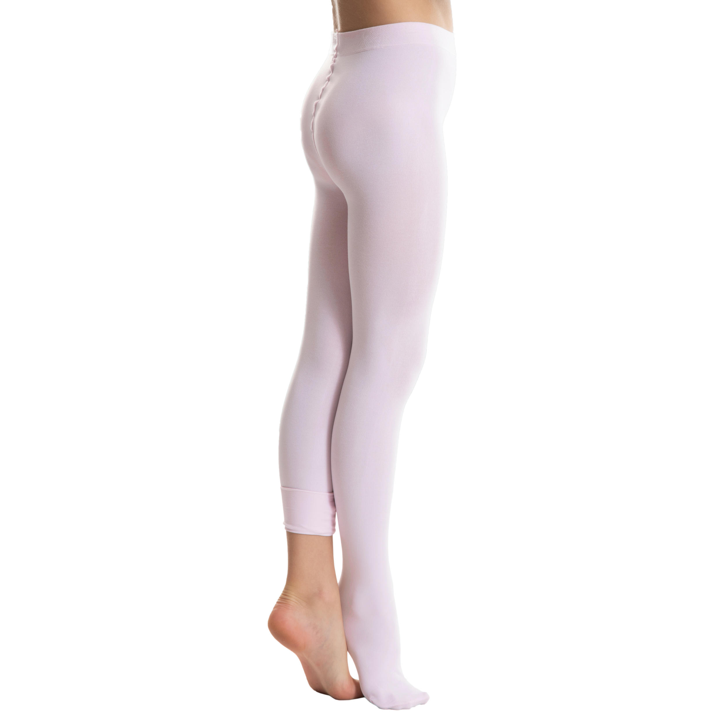 Girls Convertible Ballet Tights Pink Decathlon