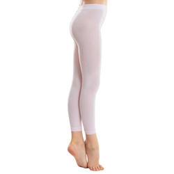 Collants de danse classique et moderne sans pieds roses fille