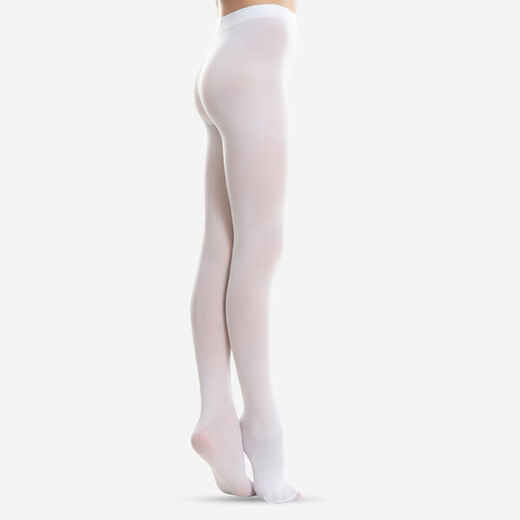 
      Collants de danse classique avec pieds Fille - Blanc
  