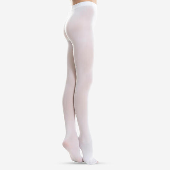 Collants de danse classique fille blancs