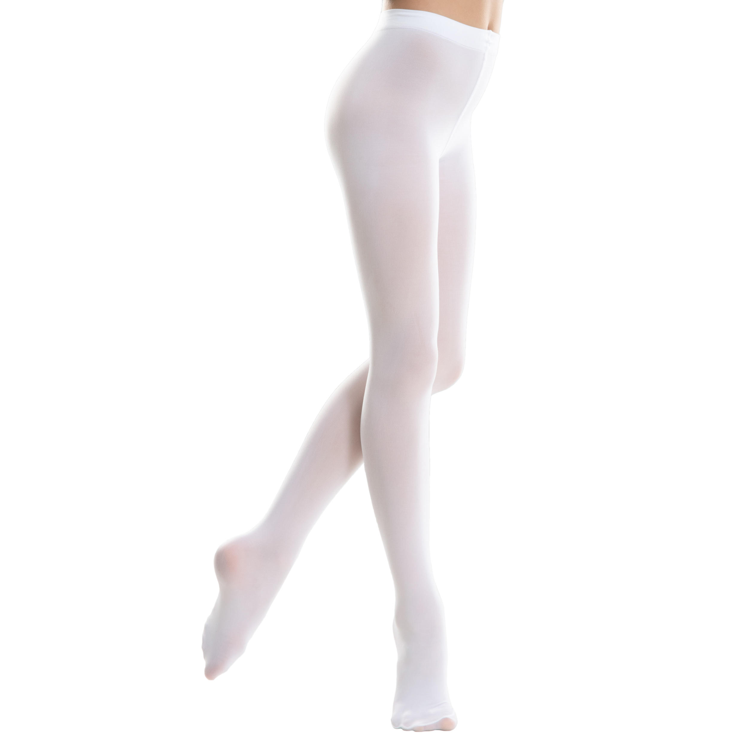 Medias Danza Clásica Niña Blanco Con Pies 6/6