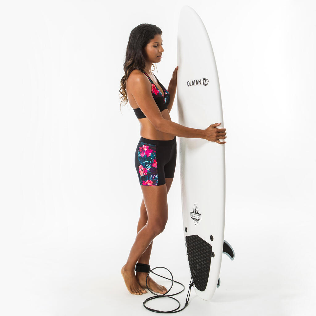 Surf-Shorts Damen Reva Foamy schwarz/pink
