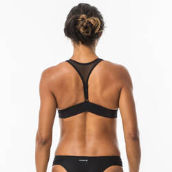 Women's swimsuit top with adjustable back ISA BLACK