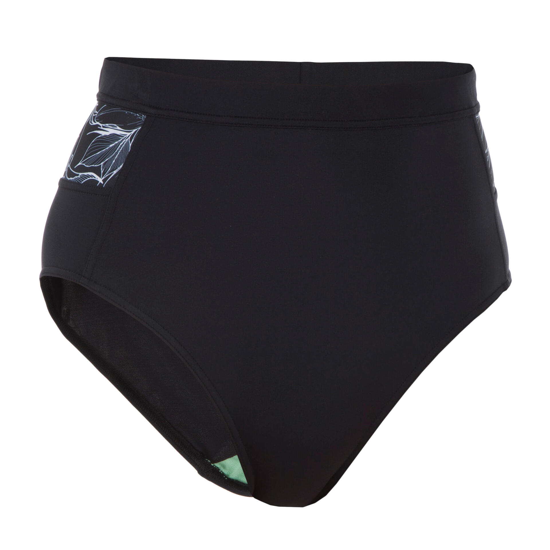 bas de maillot de bain femme culotte taille haute olaian decathlon