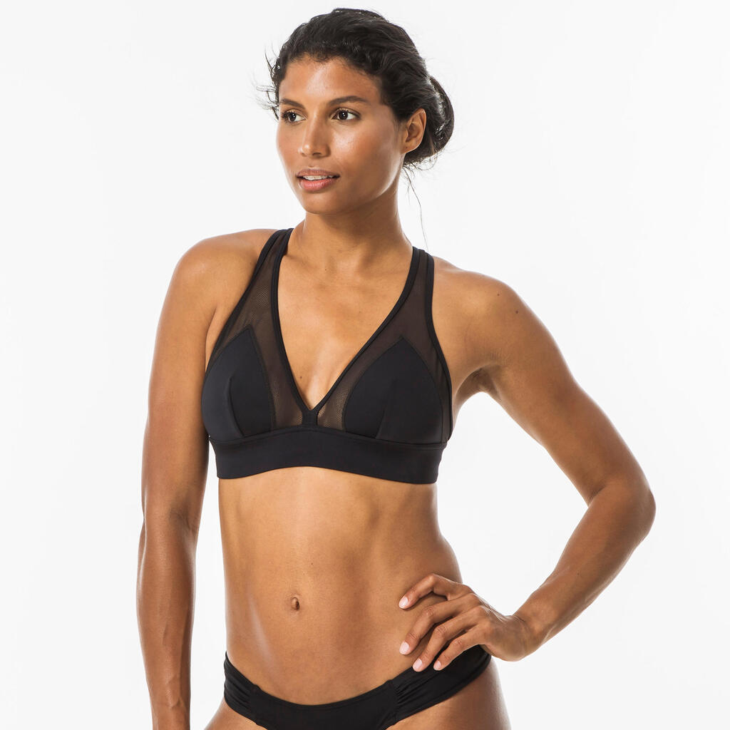 Bikini-Oberteil Damen Bustier Isa schwarz