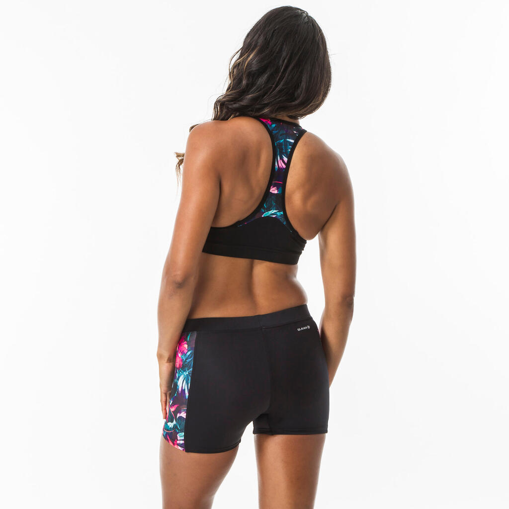 Surf-Shorts Damen Reva Foamy schwarz/pink