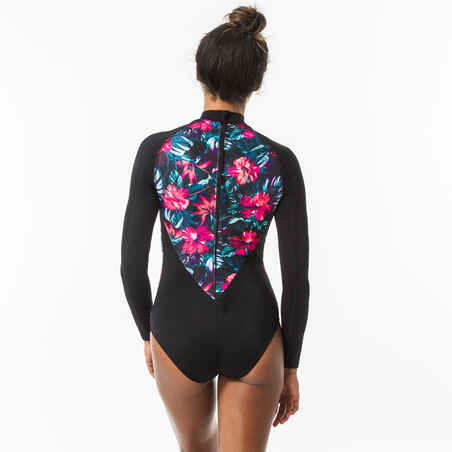 Long-sleeve 1-piece swimsuit with back zip Dani Foamy