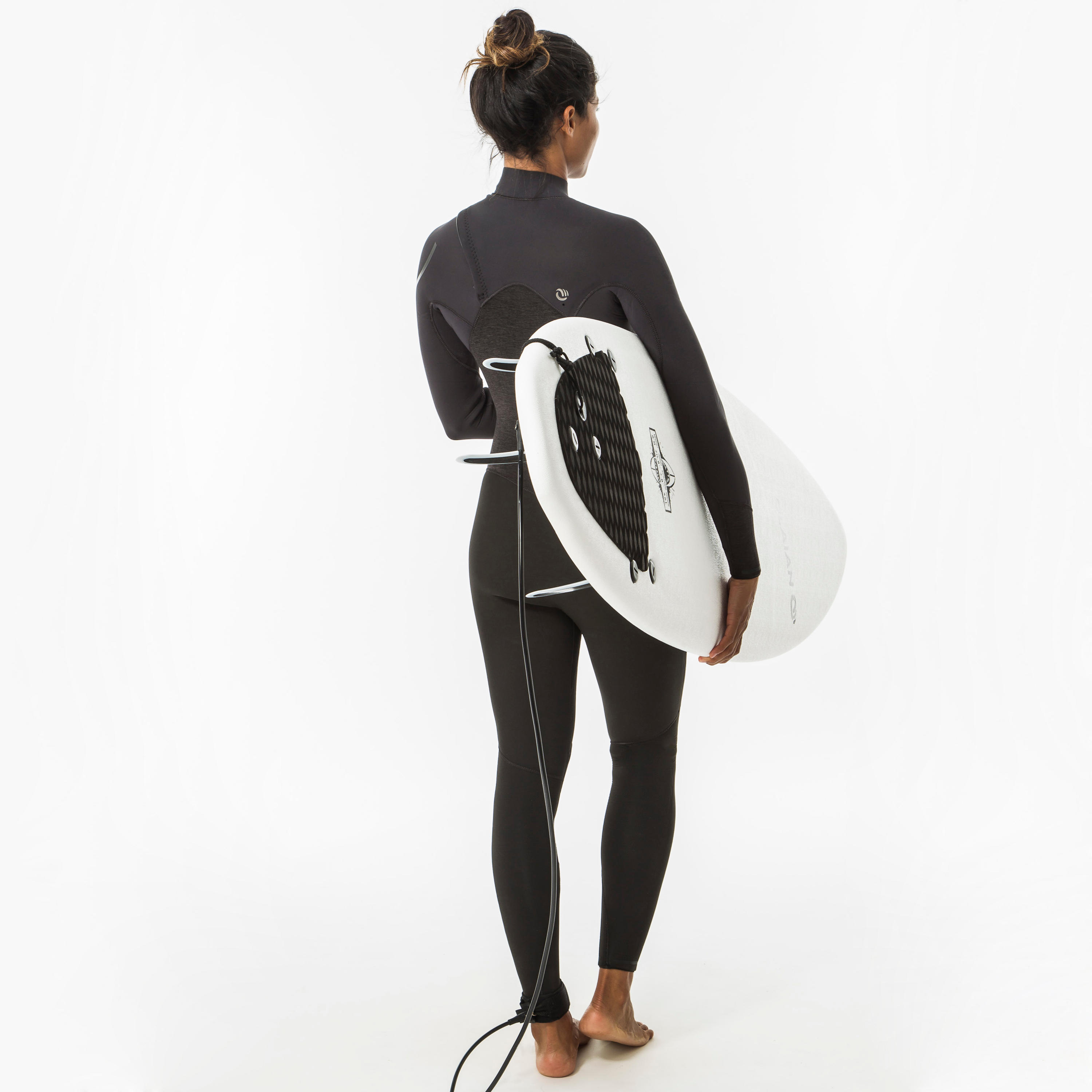 COMBINAISON NEOPRENE DE SURF FEMME 4/3 MM FERMETURE ZIP POITRINE OLAIAN 6/11