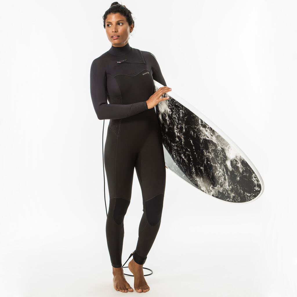 Neoprenanzug Surfen Damen 4/3 mm Brustreissverschluss