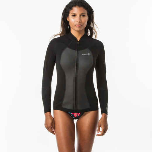 
      WOMEN’S NEOPRENE JACKET ADVANCED LEVEL with 1.5 mm foam and front ZIP - BLACK
  