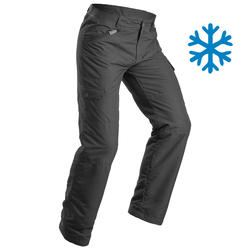 SH100 Men’s ultra-warm grey snow hiking trousers.