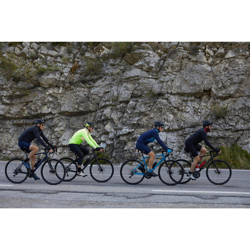 Fietsshirt met lange mouwen voor heren tussenseizoen RC500 zwart