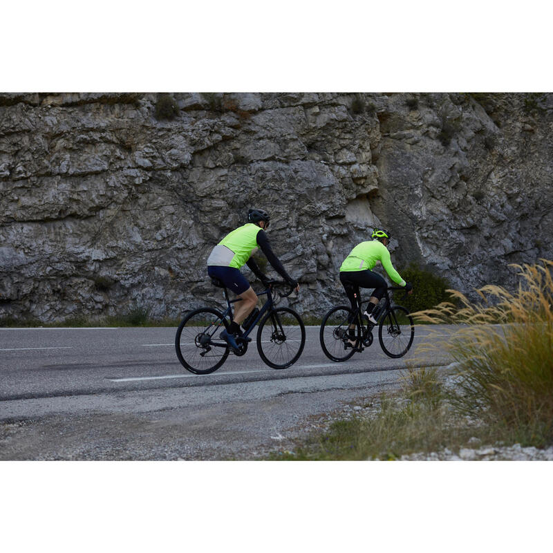 Cálculo Rápido igual Chaleco ciclismo hombre impermeable y cortavientos - Visible EN1150 |  Decathlon
