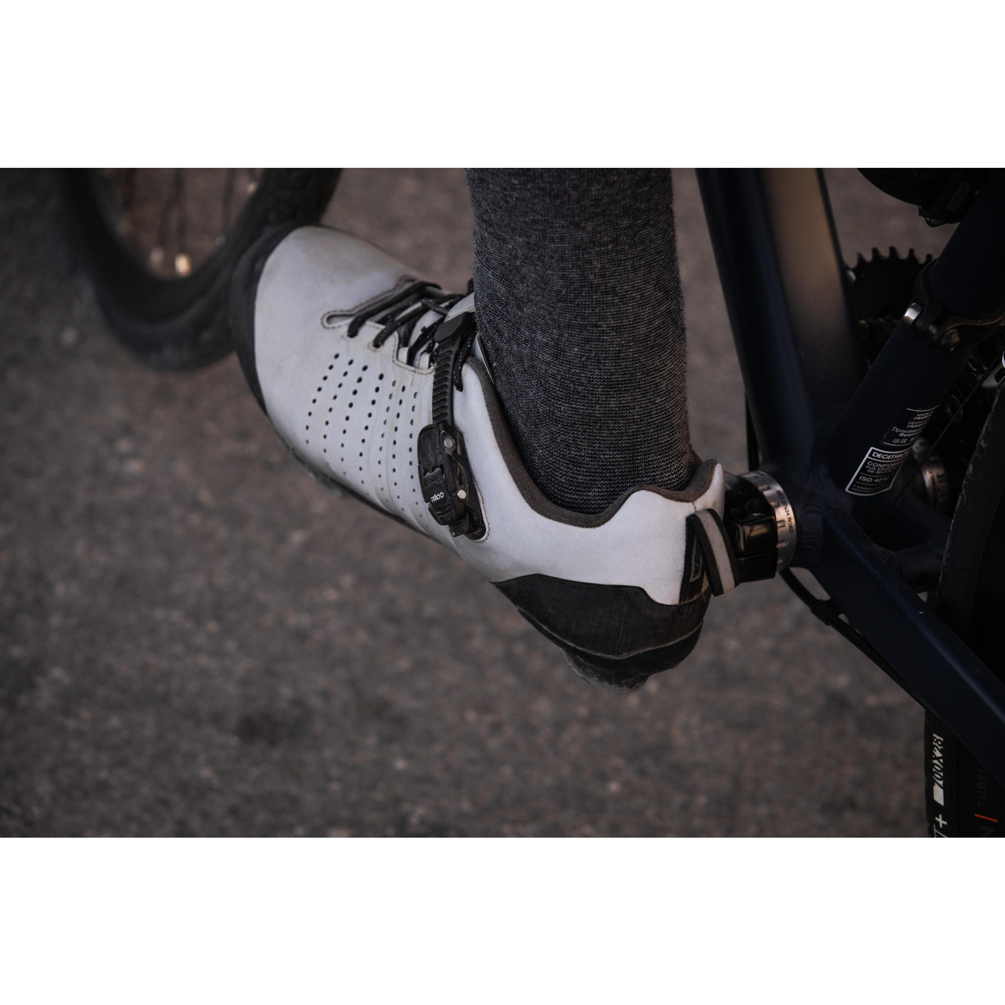 Fietsschoenen met veters voor gravelbiken en racefietsen GRVL 520