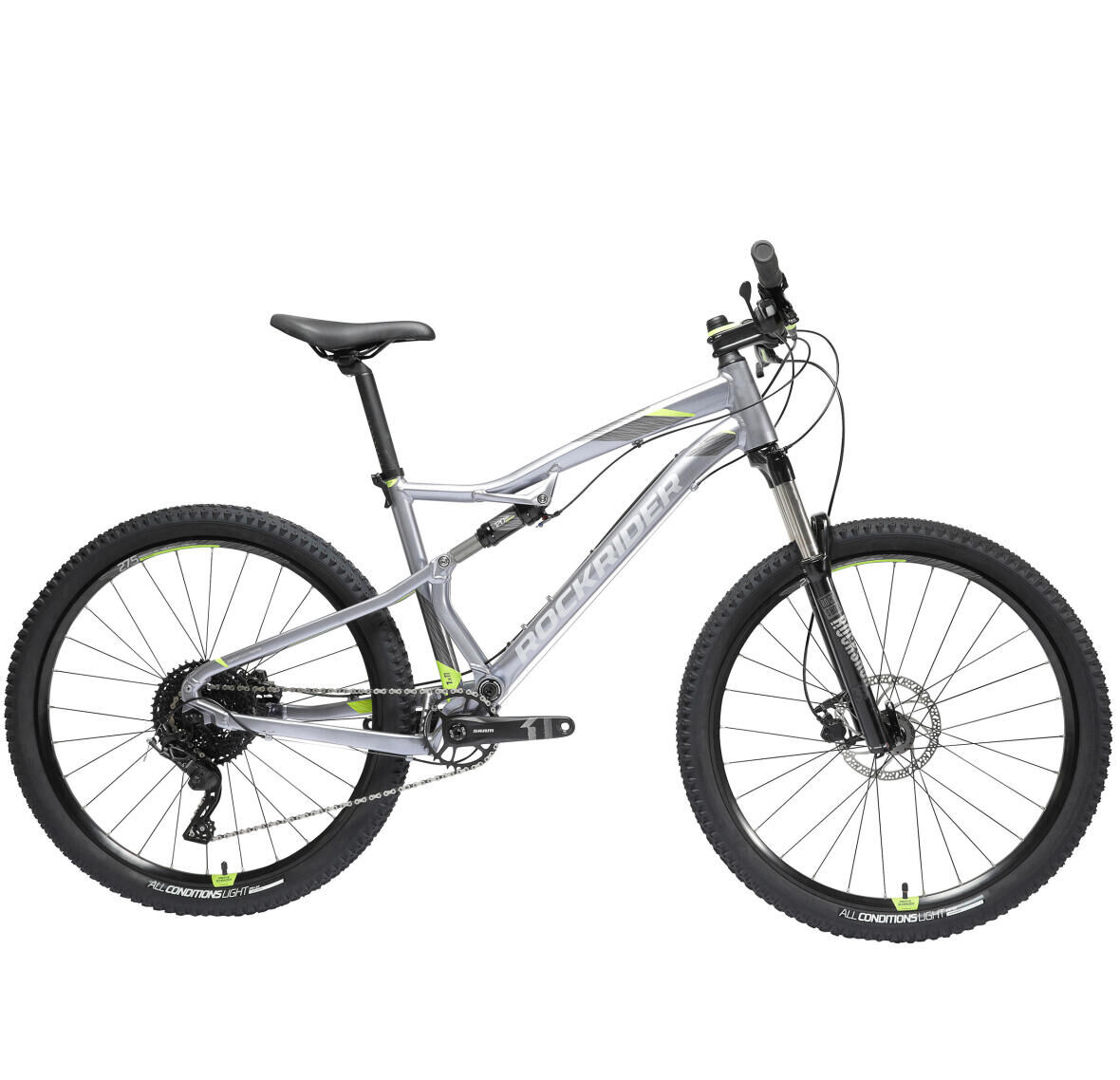 BTT ROCKRIDER ST 900 S CINZA AMARELO