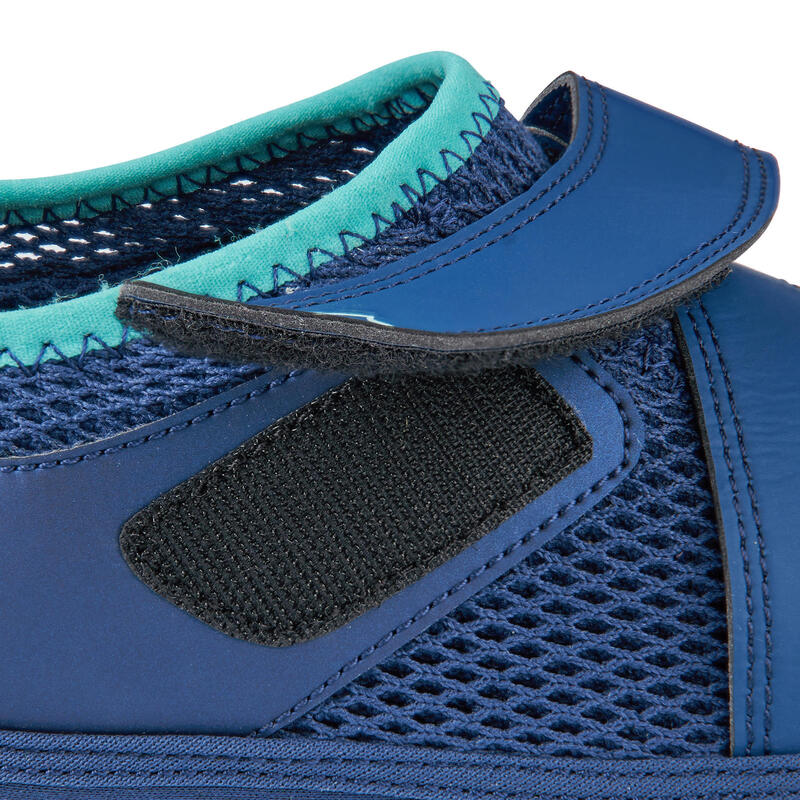 Chaussures aquatiques à scratch Adulte - Aquashoes 500 Turquoise