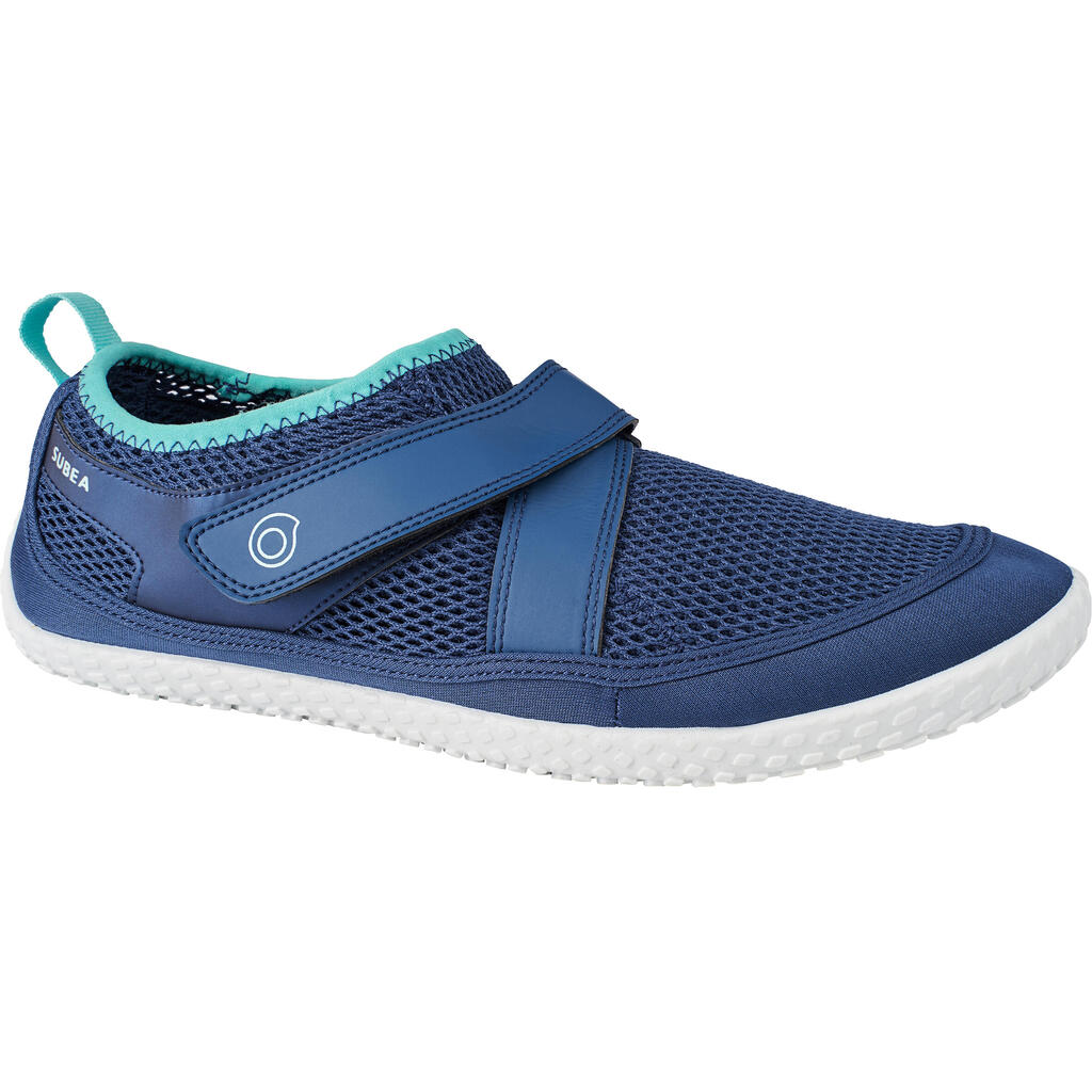 Chaussures aquatiques à scratch Adulte - Aquashoes 500 Bleu Rose