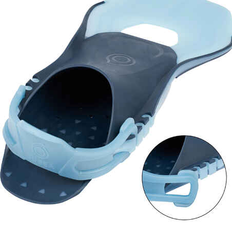 Sepatu katak snorkelling dapat disesuaikan dewasa SNK 100 Turquoise