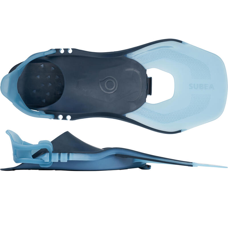 Palmes de snorkeling SUBEA SNK 100 réglable adulte Turquoise