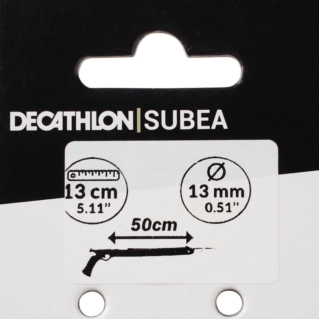 PAR GUMA Ø13 MM SPF 13 cm ZA PUŠKU ZA PODVODNI RIBOLOV OD 50 CM