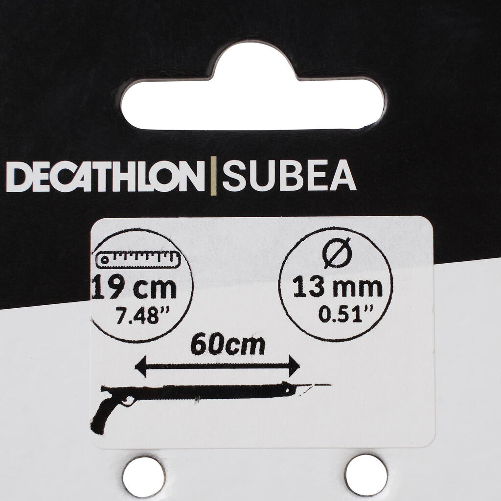 ΒΕΡΓΕΣ ΔΙΠΛΟΥ ΙΜΑΝΤΑ Ø13MM SPF 19CM για ψαροντούφεκο με ελεύθερη κατάδυση