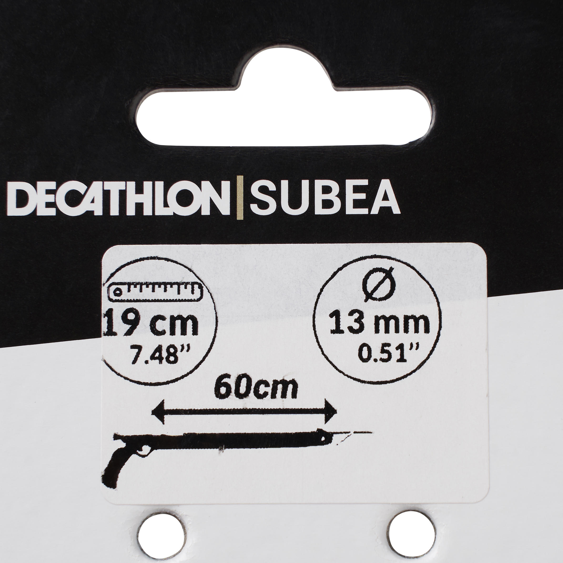 PAIRE SANDOWS Ø13MM SPF 19CM pour arbalète de 75 cm de chasse sous marine 3/4