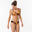 Braguita bikini Mujer baja amarillo estampada