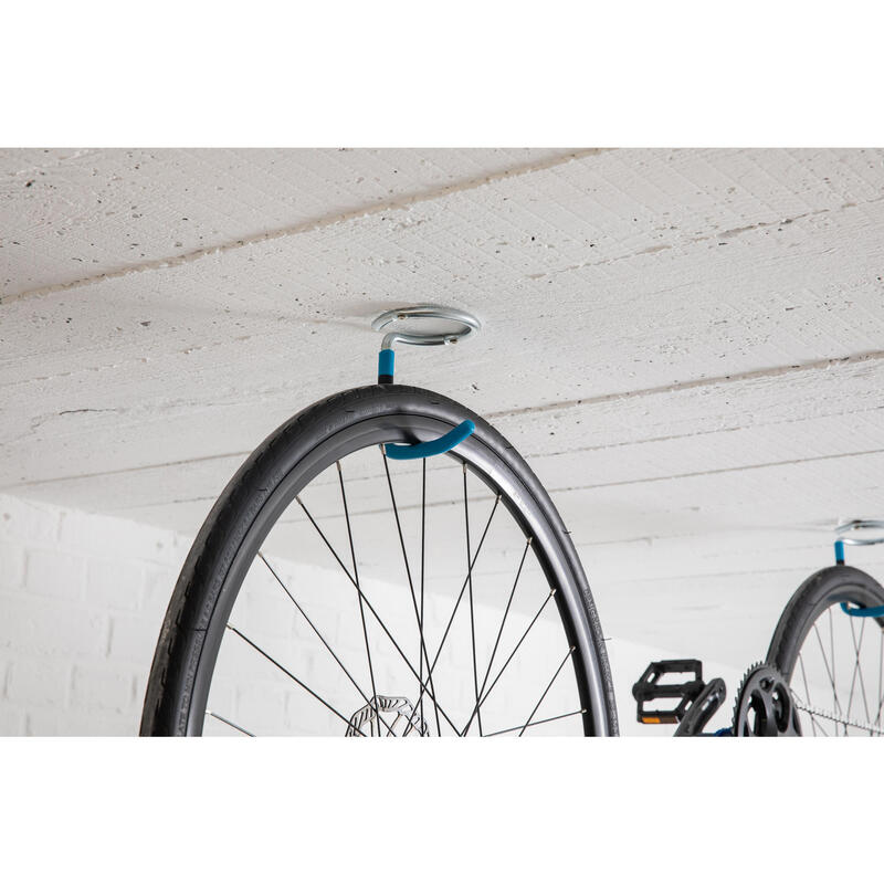 1 paire de crochets à vélo pour le plafond du garage et le mur de