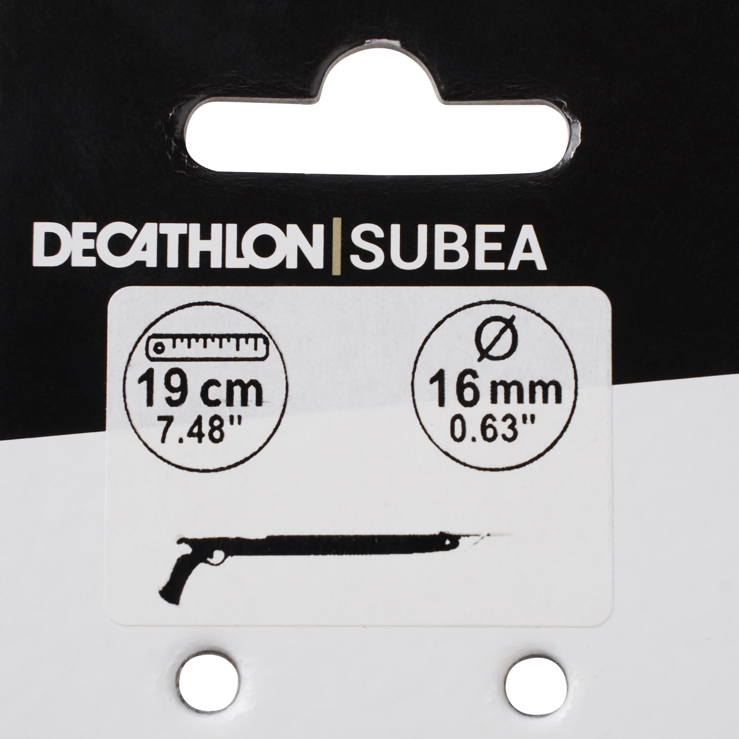 Gomas Paralelas Pesca Submarina SPF Ø16 mm 19 cm 3/4