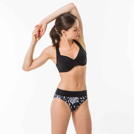 Top bikini Mujer push up aros negro