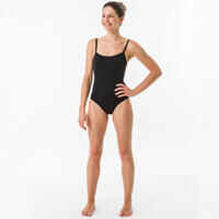 1-piece women's swimsuit CLOE BLACK adjustable X or U shaped back