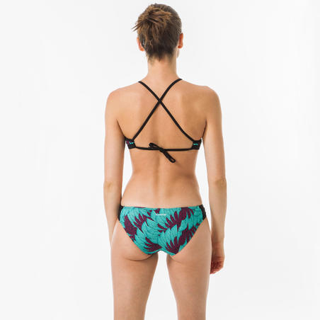 Women's Surfing Crop Top Swimsuit Top with open back ANDREA KOGA MALDIVES