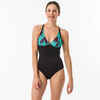 Women's 1-piece surf swimsuit with adjustable back BEA KOGA MALDIVES