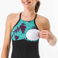ANDREA KOGA MALDIVES Women's 1-piece surf swimsuit with open X or H back.