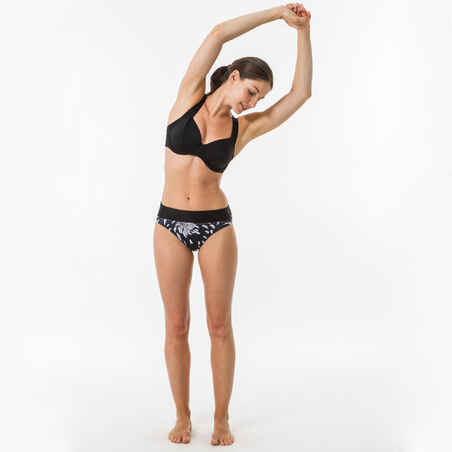 Top bikini Mujer push up aros negro