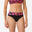 Bikini-Hose Damen hoher figurformender Taillenbund Nora Supai Diva schwarz/rosa