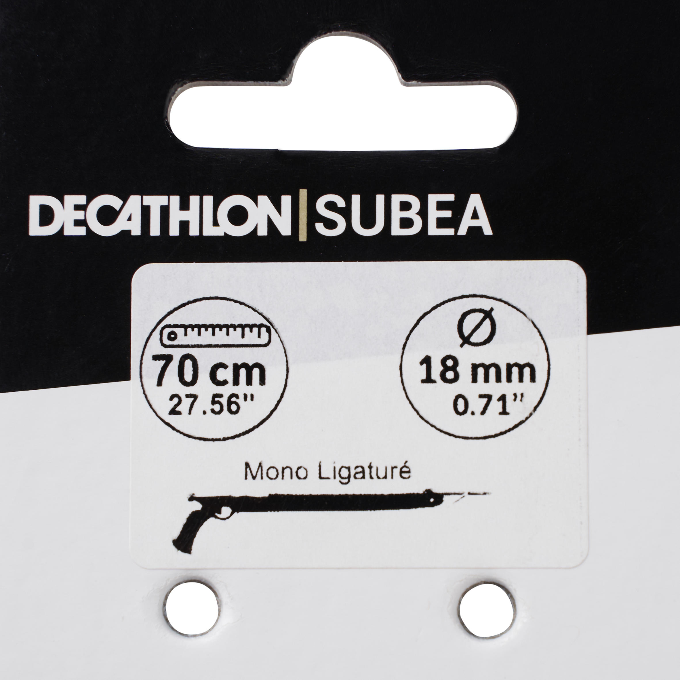 Mono sandow ligaturé Ø18MM SPF 70CM POUR ARBALÈTE DE 110CM DE CHASSE SOUS MARINE 3/4