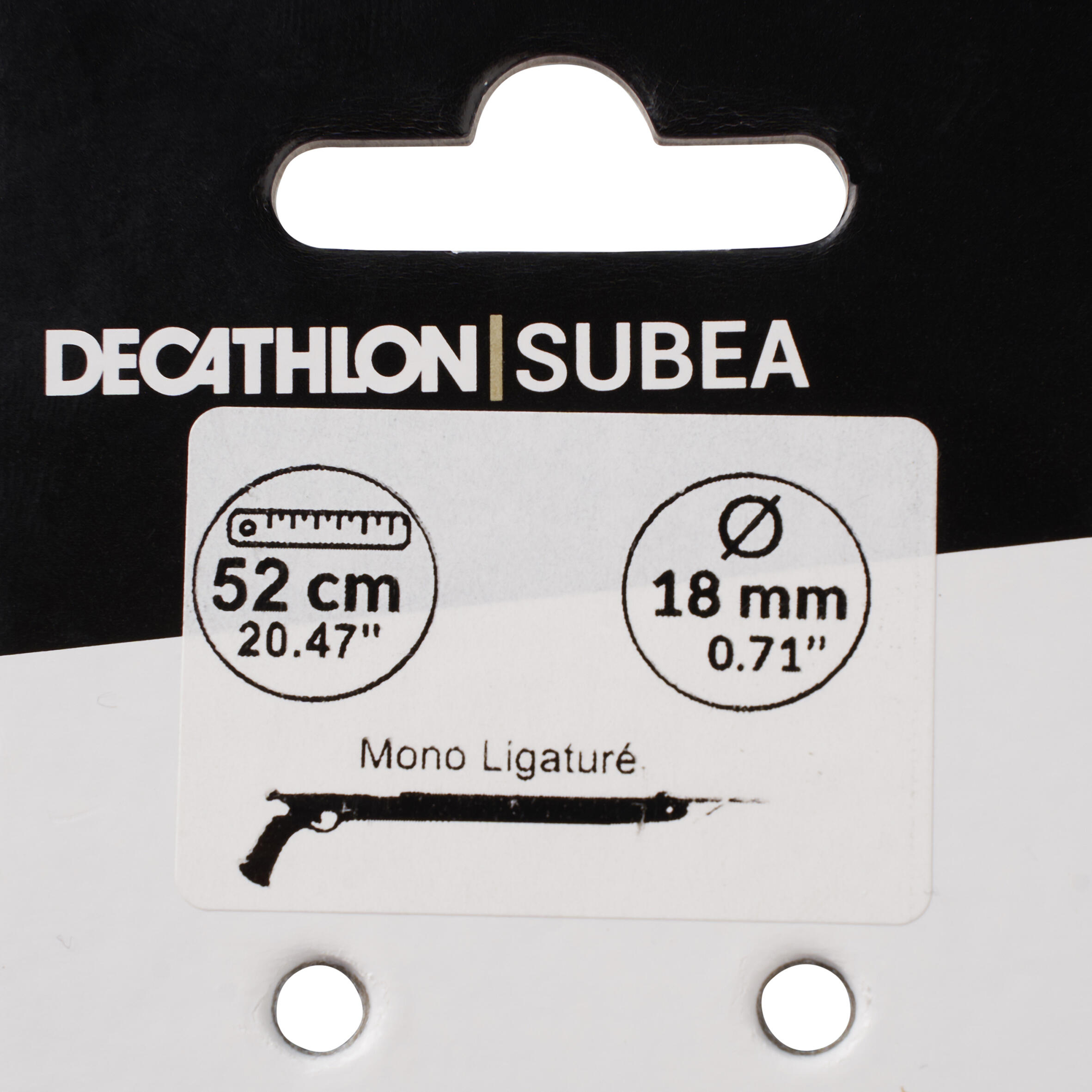 Elástico circular dyneema de caça submarina ø18mm SPF 63cm 3/4
