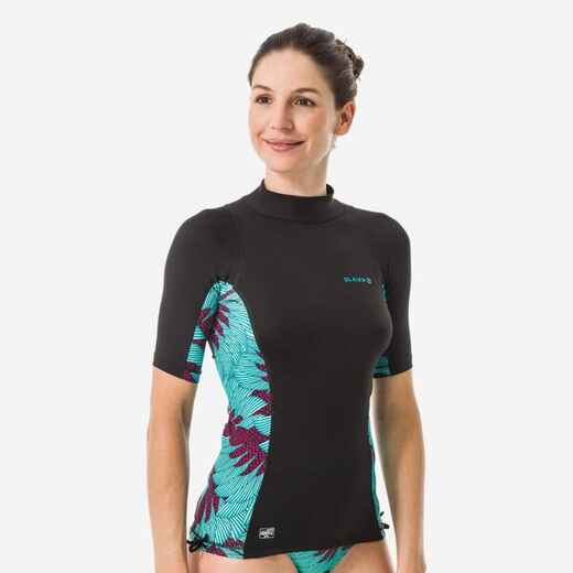 
      Playera Anti-UV Surf Koga Maldivas Top 500 Mujer Negro Manga Corta
  