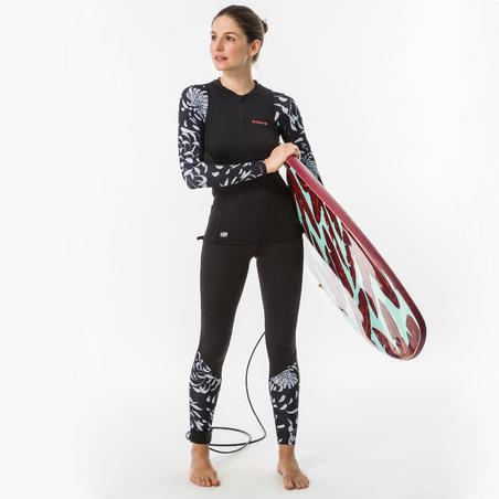 Солнцезащитная футболка с длинным рукавом для серфинга женская 500