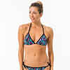 Women's sliding triangle swimsuit top with padded cups MAE TOBI MALDIVE 