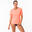 WATER TEE SHIRT anti UV surf Manches Courtes femme corail fluo