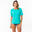 WATER TEE SHIRT anti UV surf Manches Courtes femme turquoise