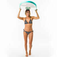 Braguita bikini Mujer surf lazos negro