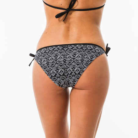 Braguita bikini Mujer surf lazos negro