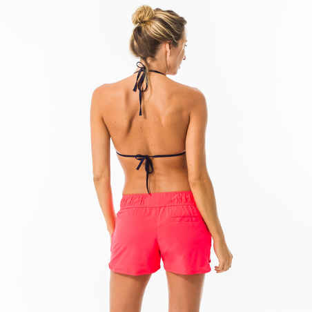 Women's boardshorts with elastic waistband and drawstring TINI CORAIL
