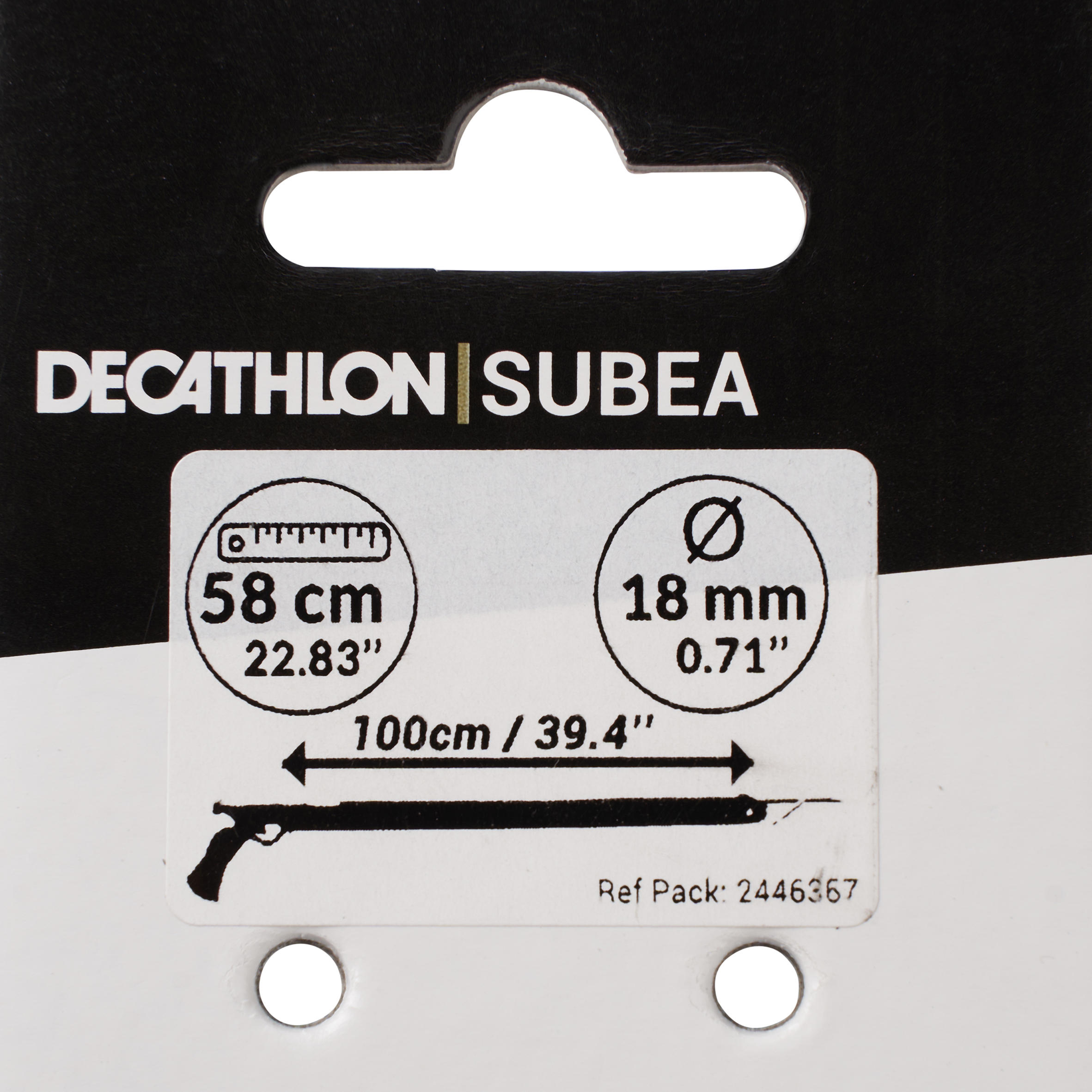 MONO SANDOW Ø18MM SPF 58CM POUR ARBALÈTE DE 100CM DE CHASSE SOUS MARINE 3/4