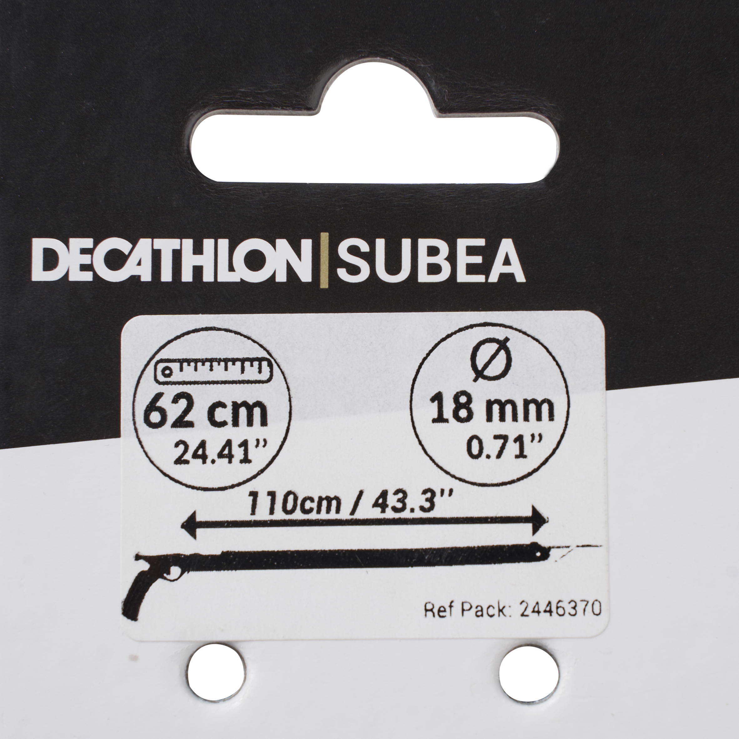 MONO SANDOW Ø18MM SPF 62CM POUR ARBALÈTE DE 110CM DE CHASSE SOUS MARINE 3/4